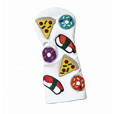 Customized Nice Pizza Design Golf Driver Head Cover Golf Club Headcovers