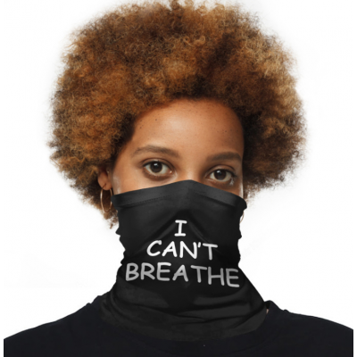 In stock i can't breathe bandana face scarf black