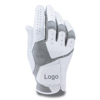 Custom LOGO microfiber white golf gloves high quality