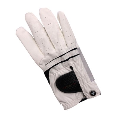 Hot sale OEM white cabretta leather golf gloves medium size