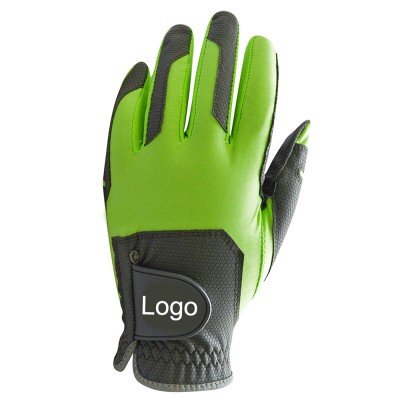 Energetic green professional custom golf glove