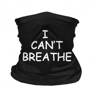 I Cant Breathe Face bandana black Tubular Bandana Neck Gaiter For Men And Women