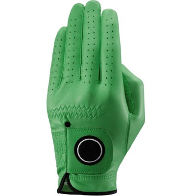 Left Handed Green Cabretta Leather Multi Colored Golf Gloves