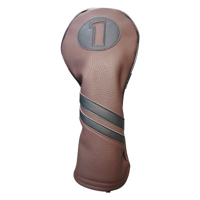 Synthetic leather durable water resistant custom golf driver head cover