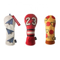 Golf Head Covers 3pcs/Set Driver Fairway Wood Golf Headcovers Vintage PU Leather